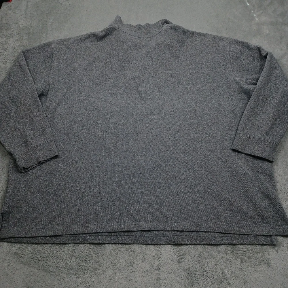Polo Ralph Lauren Sweater Mens 4XB Gray 1/4 Zip Pullover Preppy Cotton